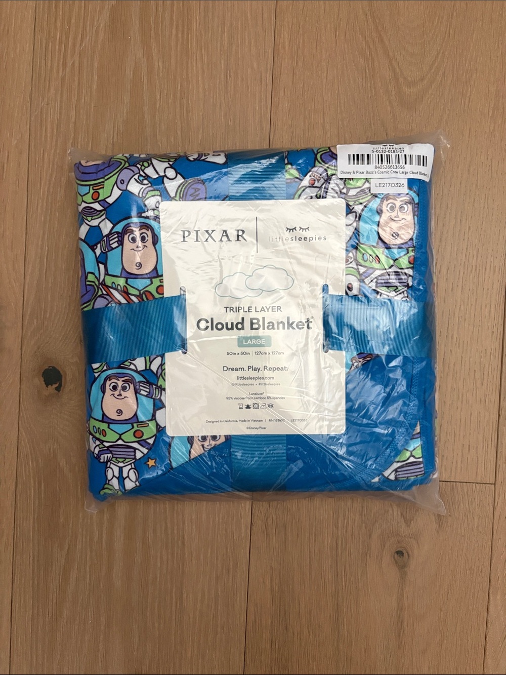 NWT Disney Buzz Cosmic Crew Cloud Blanket